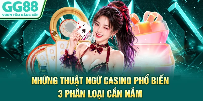Những Thuật Ngữ Casino Phổ Biến - 3 Phân Loại Cần Nắm