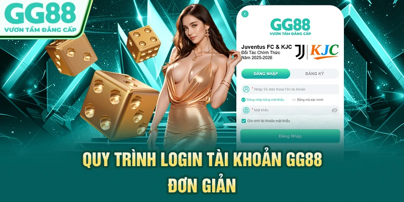 Quy trình login tài khoản GG88 đơn giản